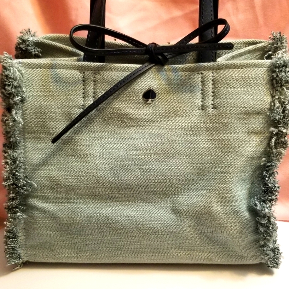 Kate Spade NY Sam denim medium satchel purse